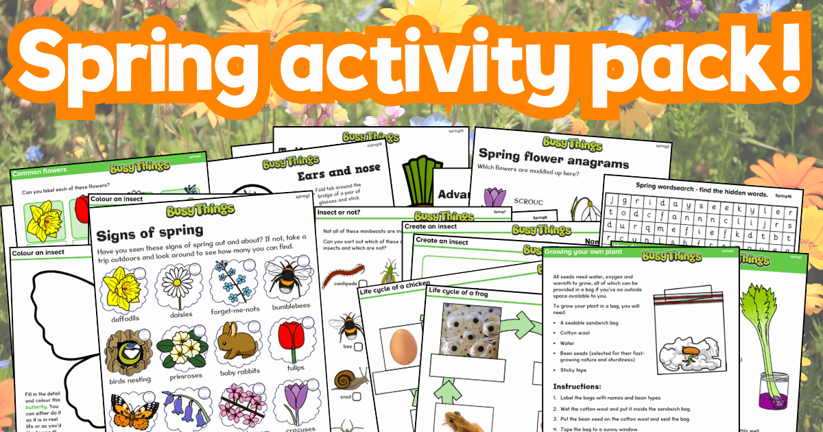 Spring Into Action: Free Spring Printables for Kids from Busy Things