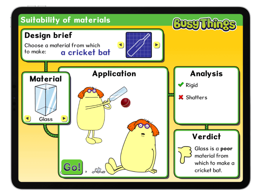 Suitability of materials widget for children to play