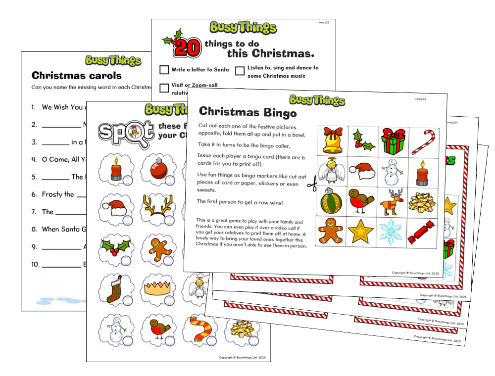 Christmas activities for kids to play