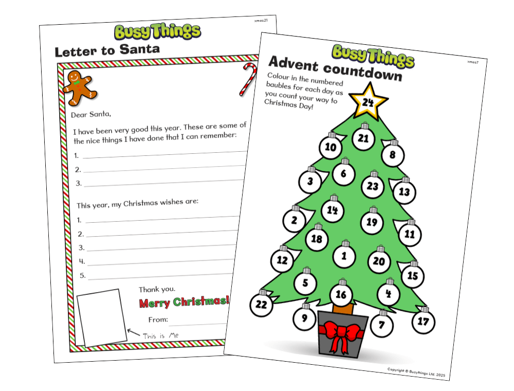 Christmas activities for kids free activity pack