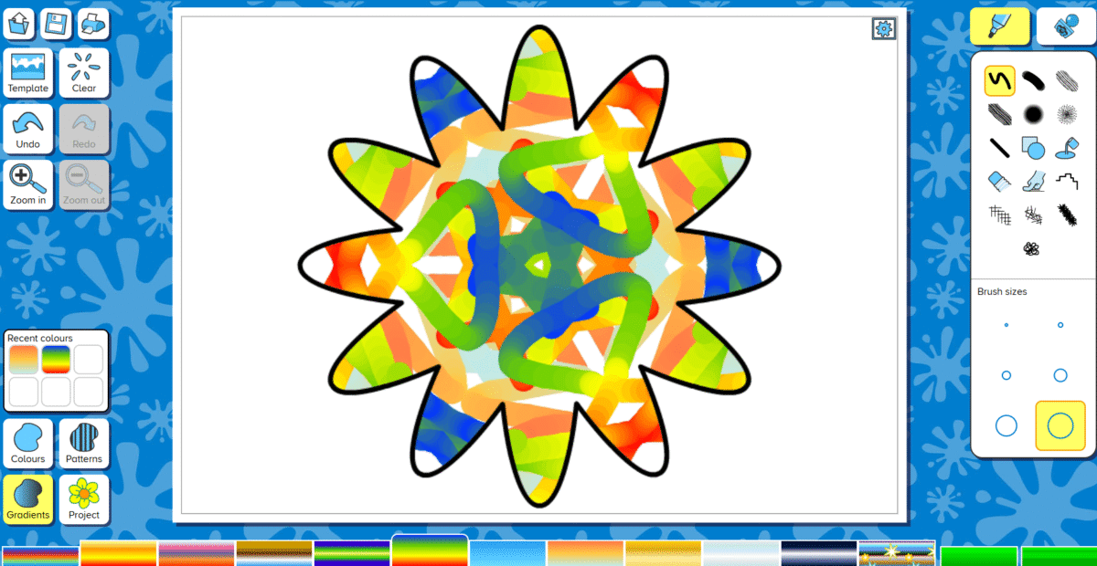 Flowers activity screenshot, our free activity for Maths Week Scotland