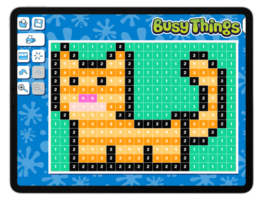 K-POP Demon Hunters learning activity - Use teamwork to play Busy Things fun educational games for kids