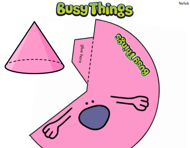 3-D shapes activity screenshot