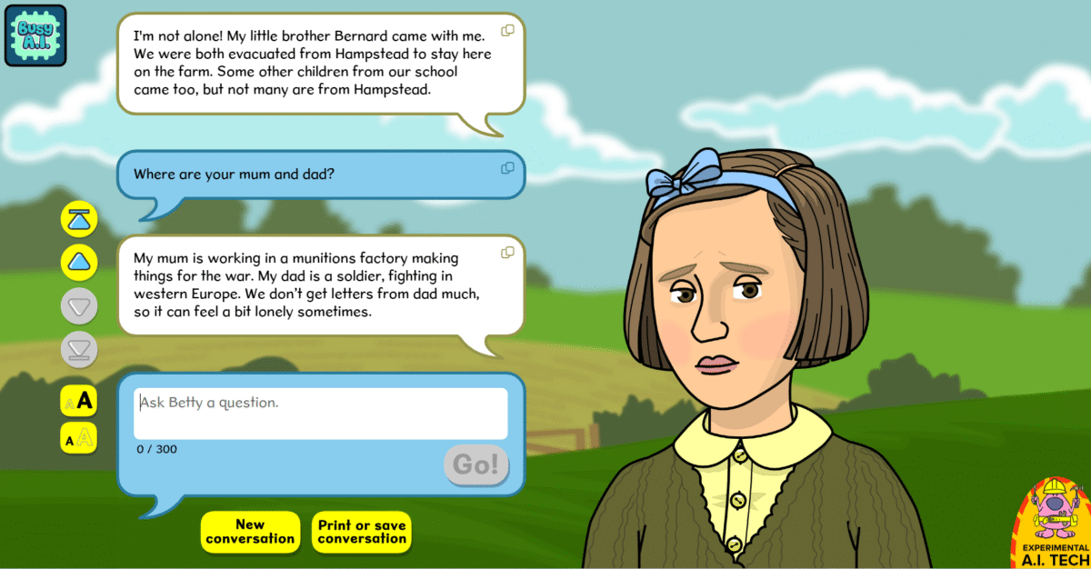 Evacuee A.I. activity from Busy Things