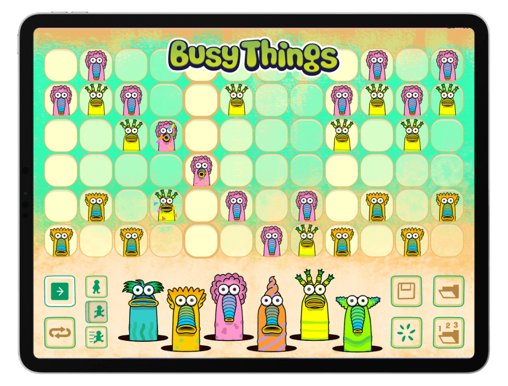 Monster Grid - children's game to compose music