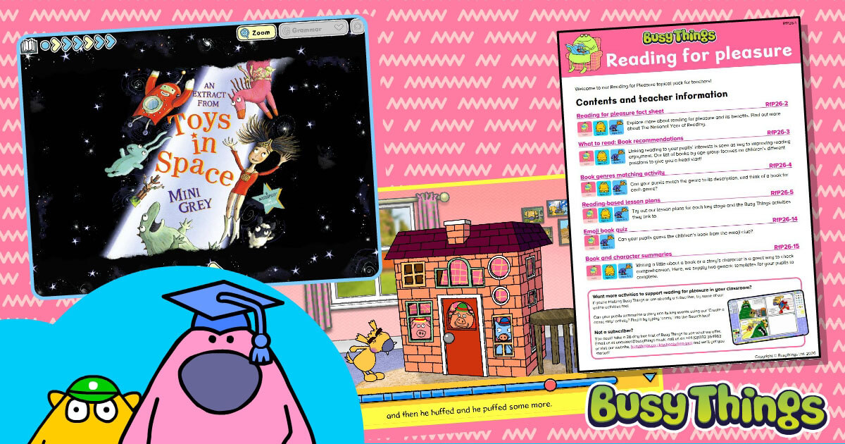 Reading For Pleasure blog image