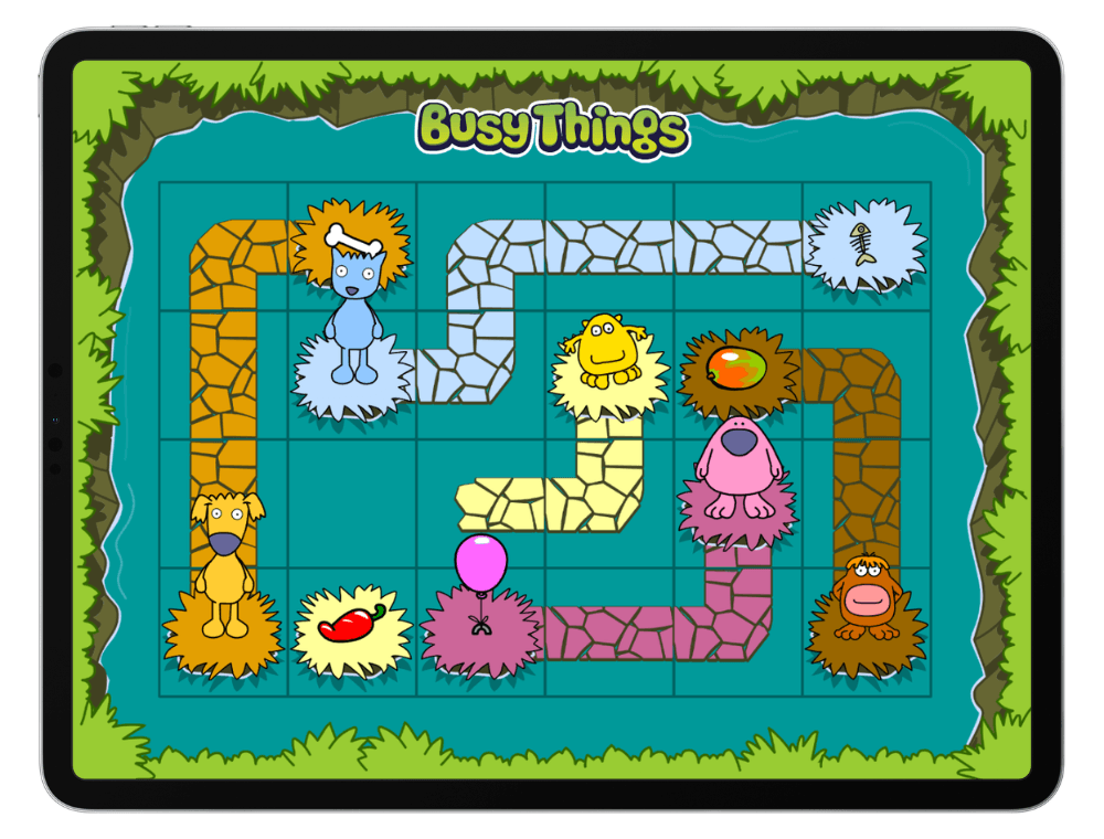 Puzzling Paths logic and sequencing game on Busy Things