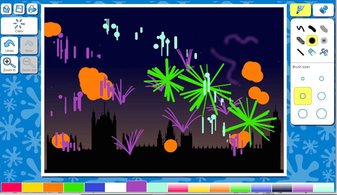 Fireworks display activity screenshot