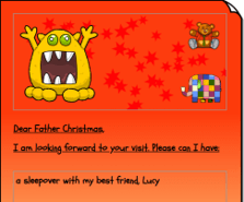 Letter to Santa activity from Busy Things